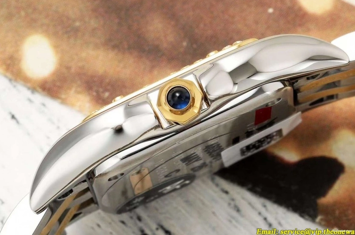 Dial YG 22mm De Ladies Dia SS Quartz Secrete Panthere AF Gold Brown 1218